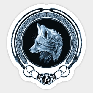 Celtic fox Zodiac Sticker